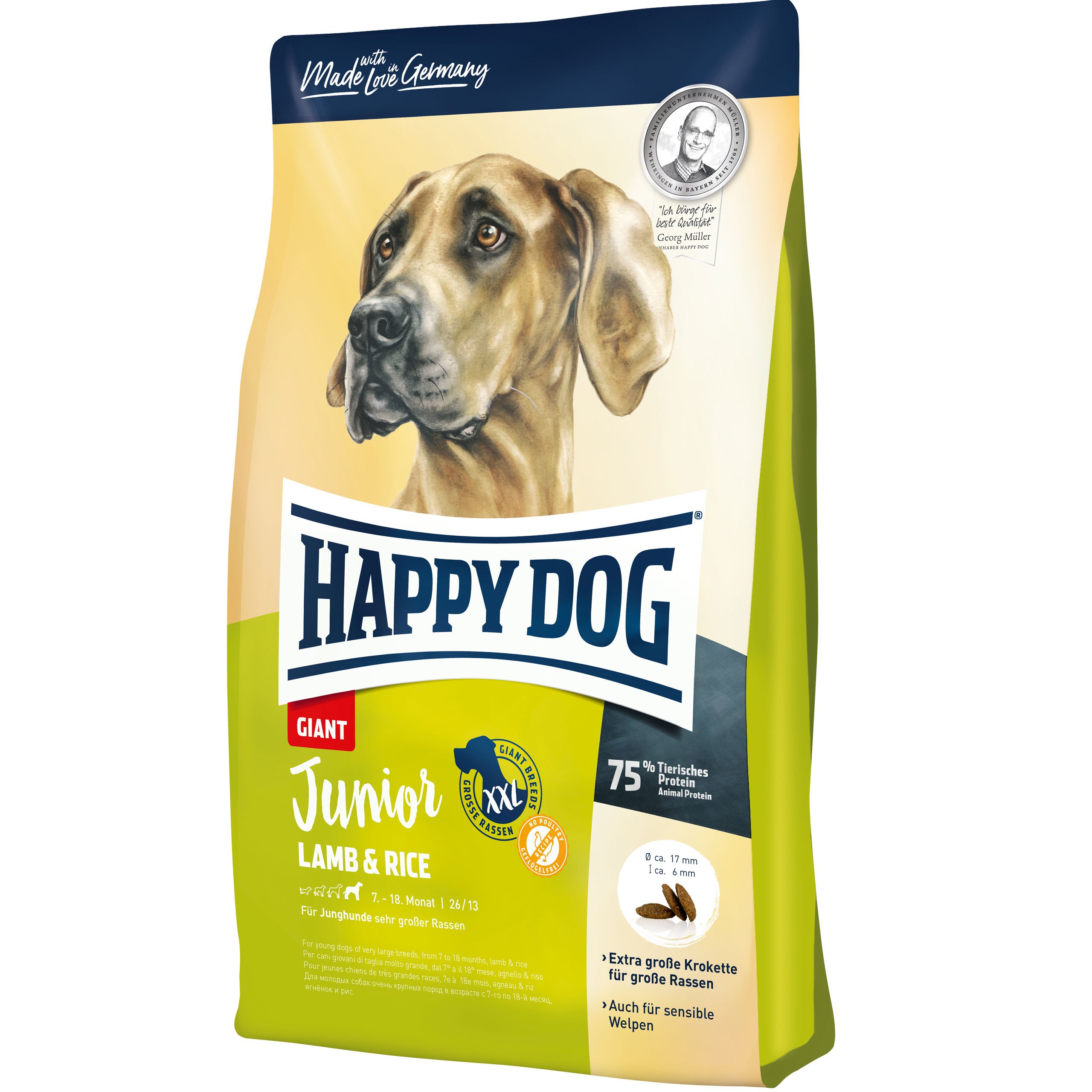 Happy Dog Junior Giant Lamb&Rice 4 kg