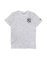 Koszulki męskie - New Era Męski T-shirt MLB AOP Ss Neyyan z krótkim rękawem biały biały XS-S 12369852 - miniaturka - grafika 1