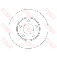 Tarcze hamulcowe - Tarcza hamulcowa TRW DF6287 - miniaturka - grafika 1