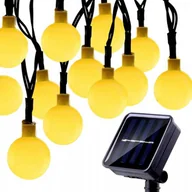 Girlandy - Girlanda Lampki Ogrodowe Solarne Led Kulki 5M - miniaturka - grafika 1
