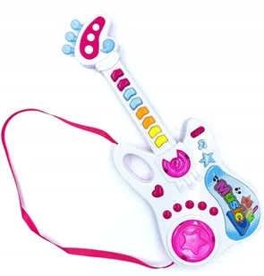 Gitarka na baterie światło dźwięk melodie gitara - Instrumenty muzyczne dla dzieci - miniaturka - grafika 1