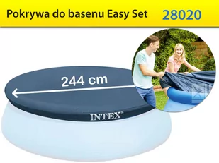 Intex Pokrywa do basenu 244 cm 28020 - Akcesoria do basenów - miniaturka - grafika 1