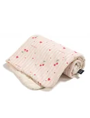 Koce i narzuty dla dzieci - La Millou Ciepły koc bawełniany velvet L 110x140 ( Mom cherie ) - miniaturka - grafika 1