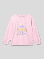 Bluzy dla dziewczynek - Bluza z nadrukiem z motywem z logo model ‘MORNING HIKE’ - miniaturka - grafika 1