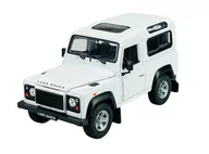 Samochody i pojazdy dla dzieci - WELLY LAND ROVER DEFENDER BIAŁY 1:24 SAMOCHÓD NOWY METALOWY MODEL - miniaturka - grafika 1