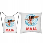 Plecaki worki - Vaiana Zestaw Przedszkolaka Poduszka + Worek - miniaturka - grafika 1