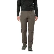 Spodnie sportowe męskie - Męskie spodnie softshellowe Jack Wolfskin ACTIVATE XT PANTS M cold coffee - 46 - miniaturka - grafika 1