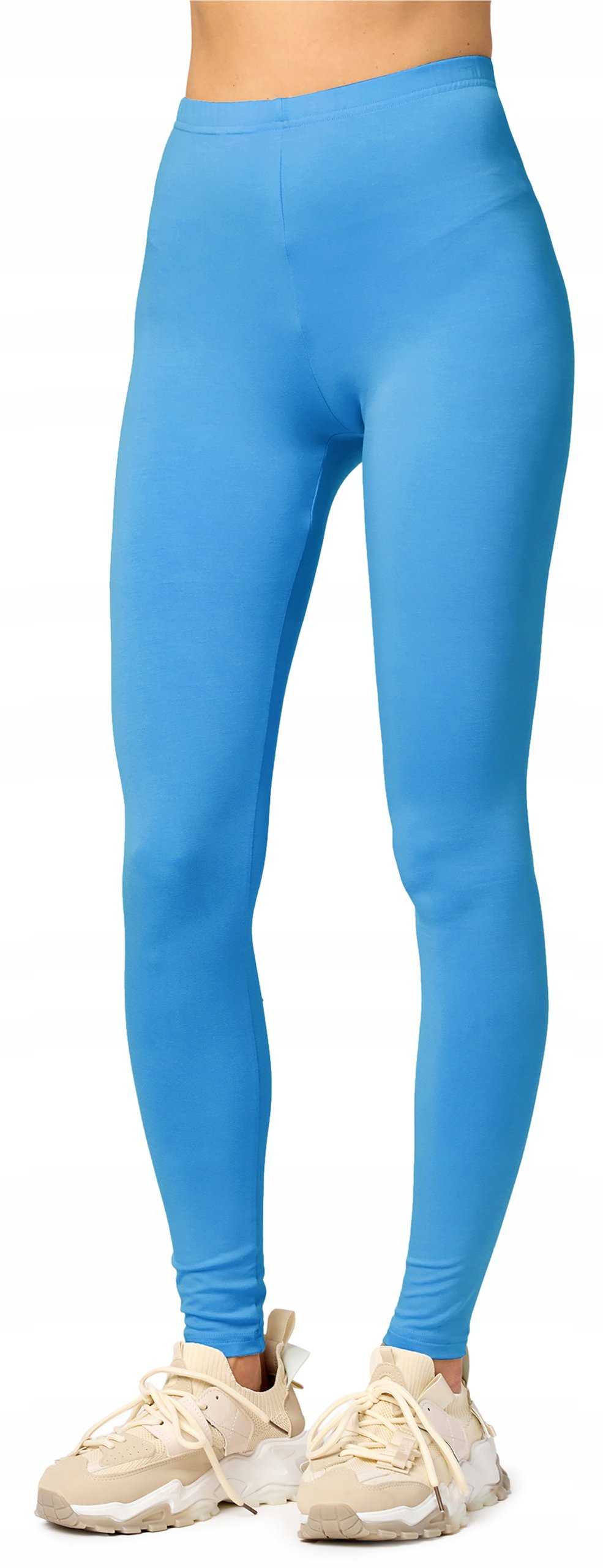 Merry Style Legginsy Klasyczne Długie damskie wiskoza MS10-143 Niebieski XL