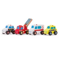 Figurki dla dzieci - New Classic Toys pojazdu zestaw  4 pojazdów - miniaturka - grafika 1