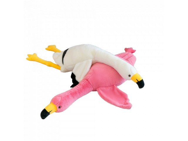 PLUSZOWA MASKOTKA FLAMING 100 CM – RÓŻOWY LUB BIAŁY, MIĘKKA PRZYTULANKA DLA DZIECI