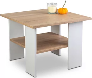 Stolik Ława St1 Bs Stolik Kawowy Dąb Sonoma Biały Loft - Ławy i stoliki kawowe - miniaturka - grafika 1
