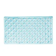 Maty antypoślizgowe - Mata do wanny Medusa 69 x 39 cm niebieski - miniaturka - grafika 1