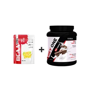 ACTIVLAB BCAA Xtra Fruit Splash - 800g - Lemon Lime - Aminokwasy + RED SUPPORT Whey One - 1020g - Chocolate - Aminokwasy - miniaturka - grafika 1