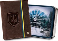 Portfele - Peterson Portfel skórzany Peterson brązowy [DH] PTN 317-P-UP UA-HUNT - miniaturka - grafika 1