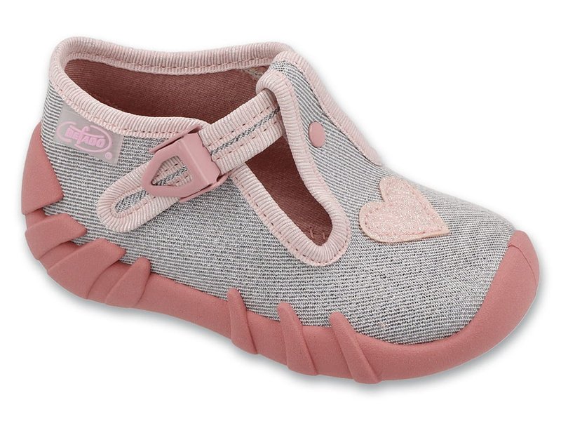 Kapcie dziecięce dziewczęce Befado 110P519 do przedszkola na zapinki25-24