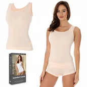 Koszulki i topy damskie - BRUBECK TA10170 koszulka damska bezrękawnik - L - miniaturka - grafika 1