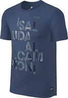 Koszulki męskie - Nike Męski t-shirt M Nk Fc Tee 2 z krótkim rękawem niebieski niebieski (Squadron Blue) S - miniaturka - grafika 1