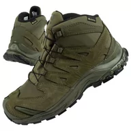 Buty trekkingowe męskie - Buty trekkingowe Salomon Xa Forces M 409778 zielone - miniaturka - grafika 1