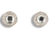 Kolczyki - Klipsy do uszu moon srebrne - miniaturka - grafika 1