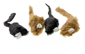 Zabawki dla kotów - CAT TOY MOUSE 4PCS BLCK/BRN - miniaturka - grafika 1