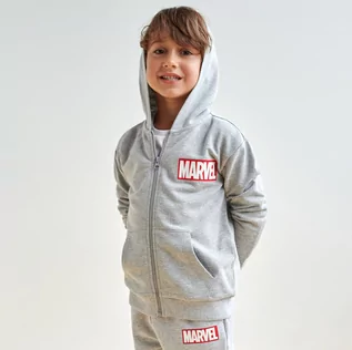 Swetry dla chłopców - Sinsay - Bluza Marvel - Jasny szary - grafika 1