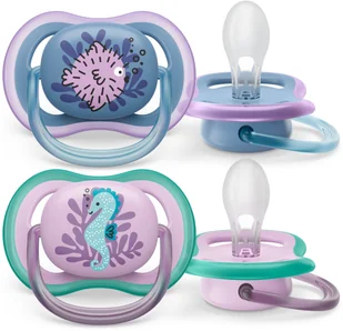 Philips AVENT ultra air SCF085/61 Soother, Classic baby pacifier, Orthodontic, Silicone, Boy/Girl, Dishwasher proof - Smoczki uspokajające - miniaturka - grafika 1