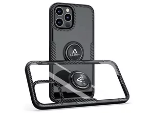 NoName Alogy Etui do telefonu Ring Holder do Apple iPhone 12 12 Pro czarne uniwersalny 42033-uniw - Etui i futerały do telefonów - miniaturka - grafika 1