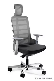 Fotel biurowy, krzesło biurowe Fotel UNIQUE Spinelly, szaro-czarny, 128x70x50 cm - Fotele i krzesła biurowe Fotel biurowy, krzesło biurowe Fotel UNIQUE Spinelly, szaro-czarny, 128x70x50 cm - Fotele i krzesła biurowe - miniaturka - grafika 1