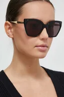 Okulary przeciwsłoneczne - VOGUE okulary przeciwsłoneczne damskie kolor czarny - Vogue - miniaturka - grafika 1