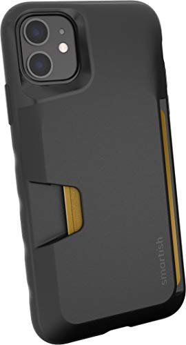 Smartish Jedwabne etui portfelowe na iPhone'a 11 - Wallet Slayer Vol. 1 [smukłe + ochronne] Etui na karty kredytowe Black Tie Affair