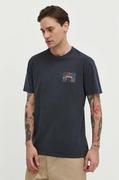 Koszulki męskie - Billabong t-shirt bawełniany męski kolor szary z nadrukiem - miniaturka - grafika 1