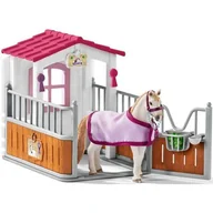 Figurki dla dzieci - Schleich Zestaw Zagroda dla koni z klaczą Luytańską 42368 - miniaturka - grafika 1