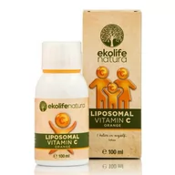 Witaminy i minerały - Ekolife Natura - Liposomalna Witamina C 500mg 100ml Pomarańcza (Liposomalna Witamina C) - miniaturka - grafika 1