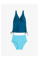 Stroje kąpielowe - bonprix Tankini (komplet 2 cz.) niebieski - miniaturka - grafika 1