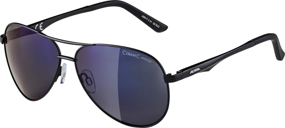 Alpina Okulary Przeciwsłoneczne 100% Uv Czarne Matowe