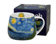 Kubki - Porcelanowy kubek baryłka Van Gogh Starry Night 430 ml - miniaturka - grafika 1
