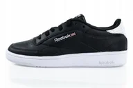 Buty sportowe damskie - Reebok Club C 85 Emboss BS9529 czarny - miniaturka - grafika 1