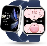 Smartwatch - Zegarek Damski SMARTWATCH RUBICON niebieski - miniaturka - grafika 1