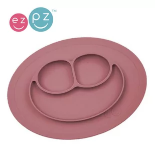 EZPZ Silikonowy talerzyk z podkładką mały 2w1 Mini Mat Mauve - Miseczki i talerzyki dla dzieci EZPZ Silikonowy talerzyk z podkładką mały 2w1 Mini Mat Mauve - Miseczki i talerzyki dla dzieci - miniaturka - grafika 1