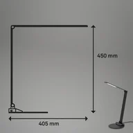 Lampy stojące - Briloner Lampa biurkowa LED Haiti touchdim CCT czarna - miniaturka - grafika 1