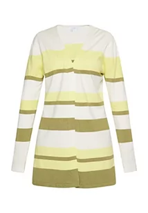 usha BLUE LABEL Dzianinowy kardigan damski 15426485, Biało-zielony, XL-XXL - Swetry damskie - miniaturka - grafika 1