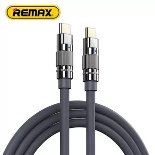 KABEL REMAX WEFON SERIES 100W ZINC ALLOY USB-C/USB-C RC-C055 GREY - Kable USB - miniaturka - grafika 1