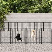 Budy dla psów - Lumarko Kojec dla psa na zewnątrz, stalowy, 56,45 m²! - miniaturka - grafika 1