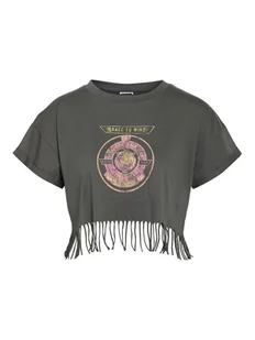 Noisy May T-Shirt Gaby 27033386 Szary Regular Fit - Koszulki i topy damskie - miniaturka - grafika 1