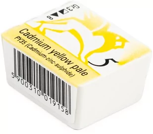 Akwarela W Kostce Cadmium Yellow Pale Nr 5 Renesans - Farby i media malarskie - miniaturka - grafika 1