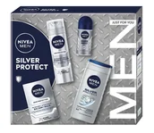 Zestawy kosmetyków damskich - NIVEA Men Silver Protect Męski Zestaw prezentowy - miniaturka - grafika 1
