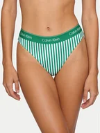 Stroje kąpielowe - Calvin Klein Swimwear Dół od bikini LV00Q61132 Zielony - miniaturka - grafika 1
