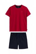 Piżamy męskie - Atlantic 370 czerwono-granatowa piżama męska - miniaturka - grafika 1