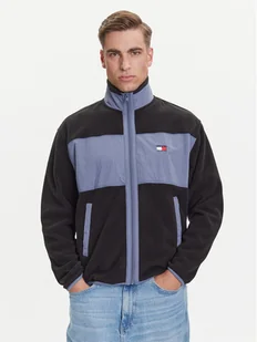 Tommy Jeans Polar DM0DM21906 Czarny Relaxed Fit - Bluzy męskie - miniaturka - grafika 1