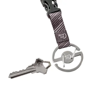 Nite Ize - Karabinczyk ze smyczą Medallion Key Lanyard - Stalowy - Srebrny/Czarny - MKL-11-R3 - Akcesoria turystyczne - miniaturka - grafika 5